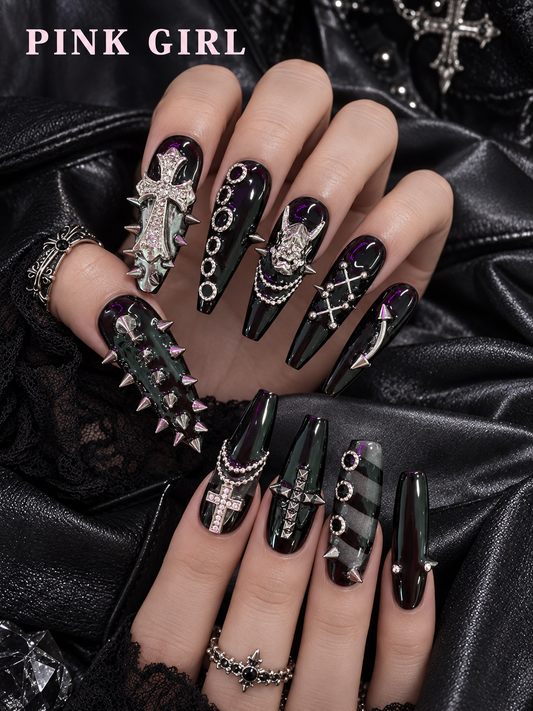 Cross Armor Press-On Nails