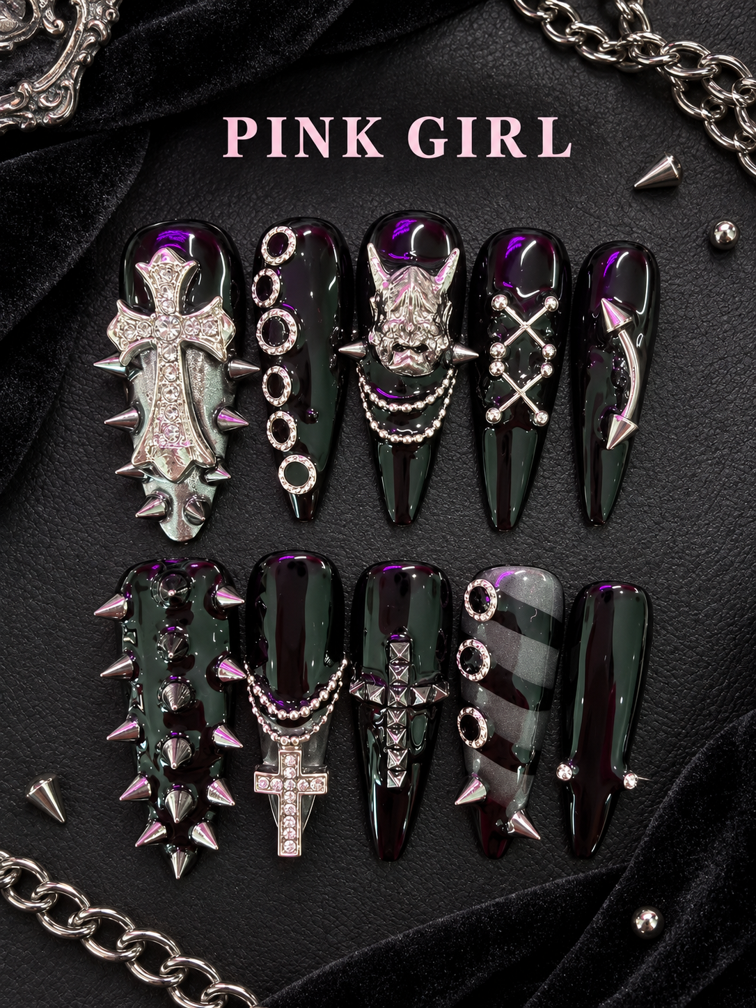 Cross Armor Press-On Nails